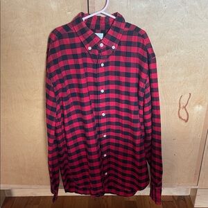 Crew cuts Red and Black Plaid “boys” size 14 Shirt